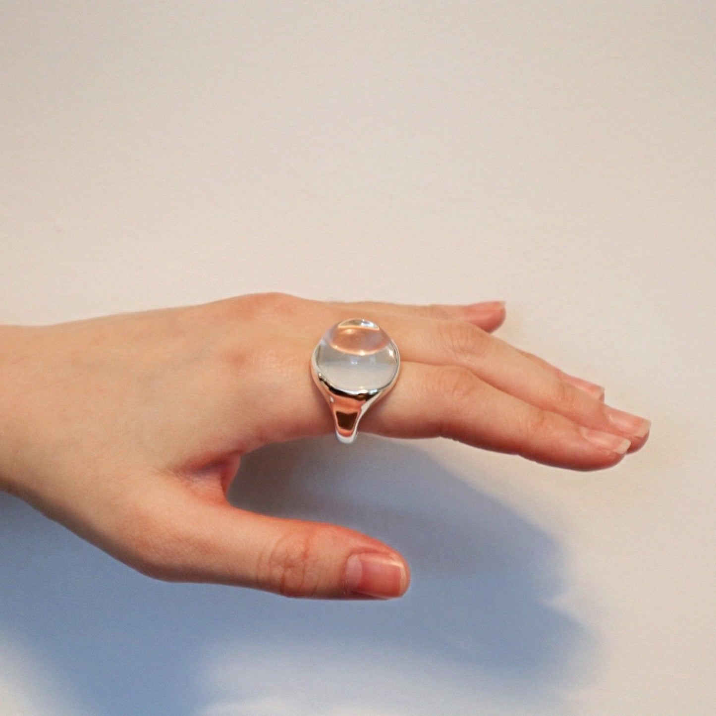 clear quartz ring | purification