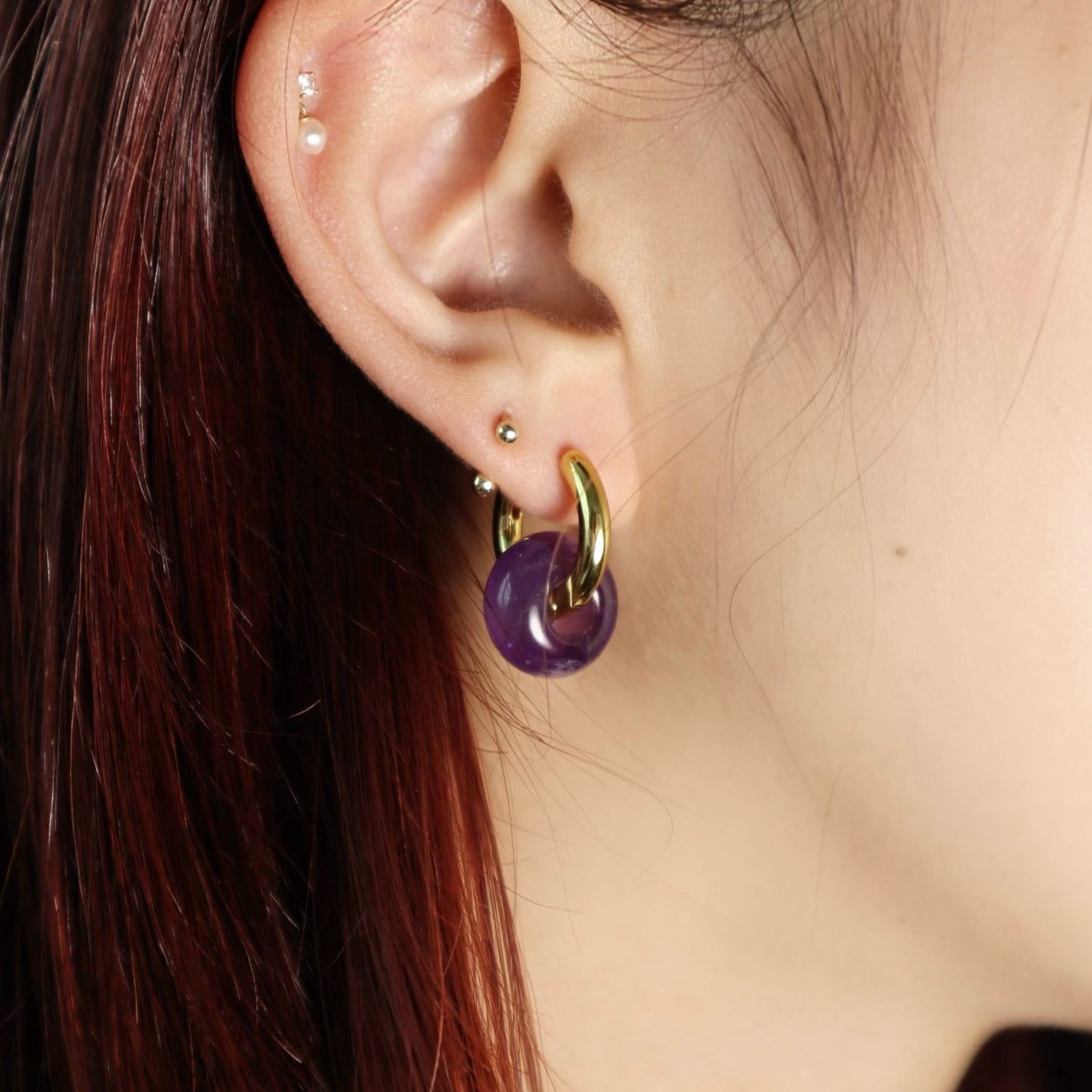 amethyst earrings | calmness