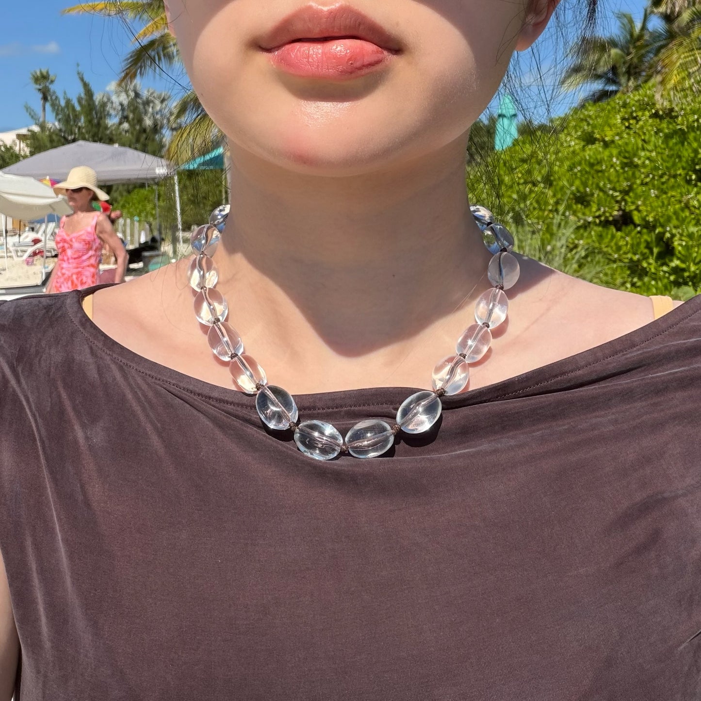 clear quartz necklace | purification