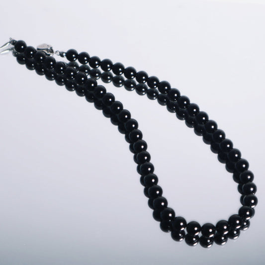 obsidian necklace | shield