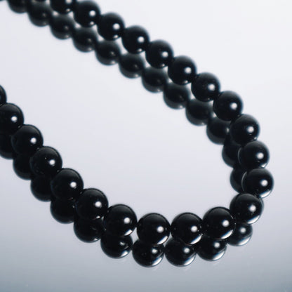 obsidian necklace | shield