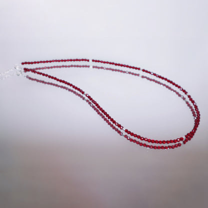 garnet necklace | vitality